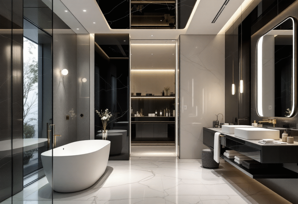 BATHROOM TRENDS A BLUXURIOUS BATHROOM